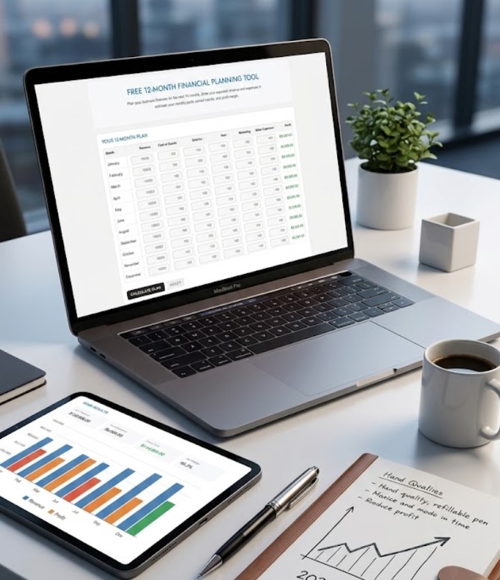 Free 12 Month Financial Plan Template Calculator 1
